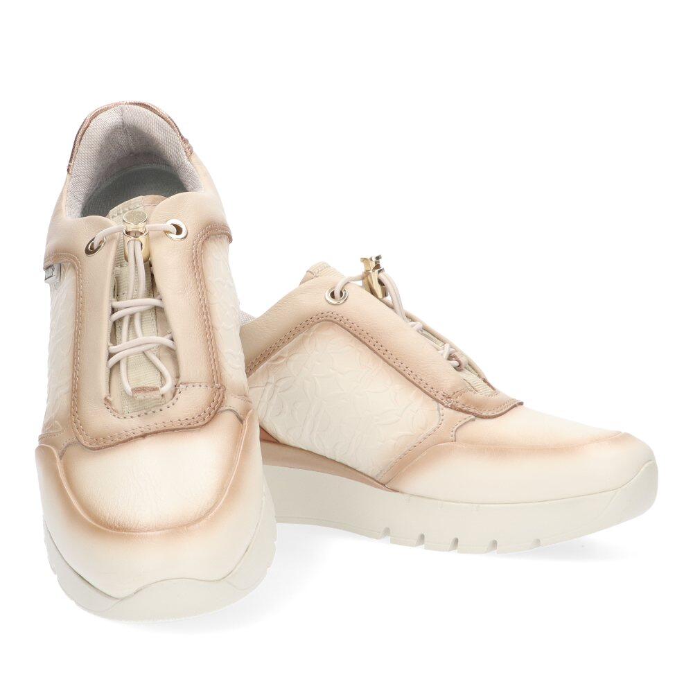 Deportivas Cómodas Mujer Suela Plana - Modelo W9c-6607c1 Beige 5/7