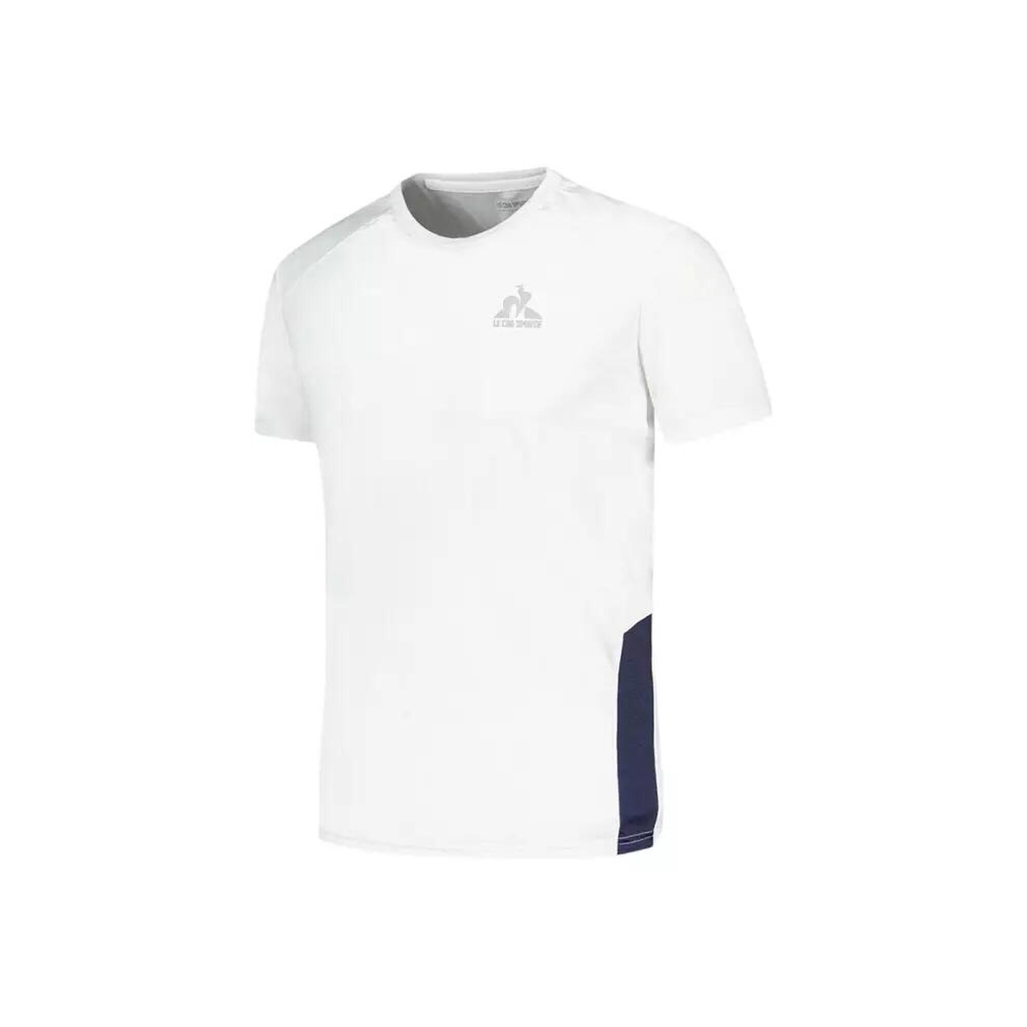 Le Coq Sportif - Homme Le Coq Sportif Ess Sport Tee Ss Blanc - T-shirt Manches Courtes - Blanc - 52 2xl - Decathlon