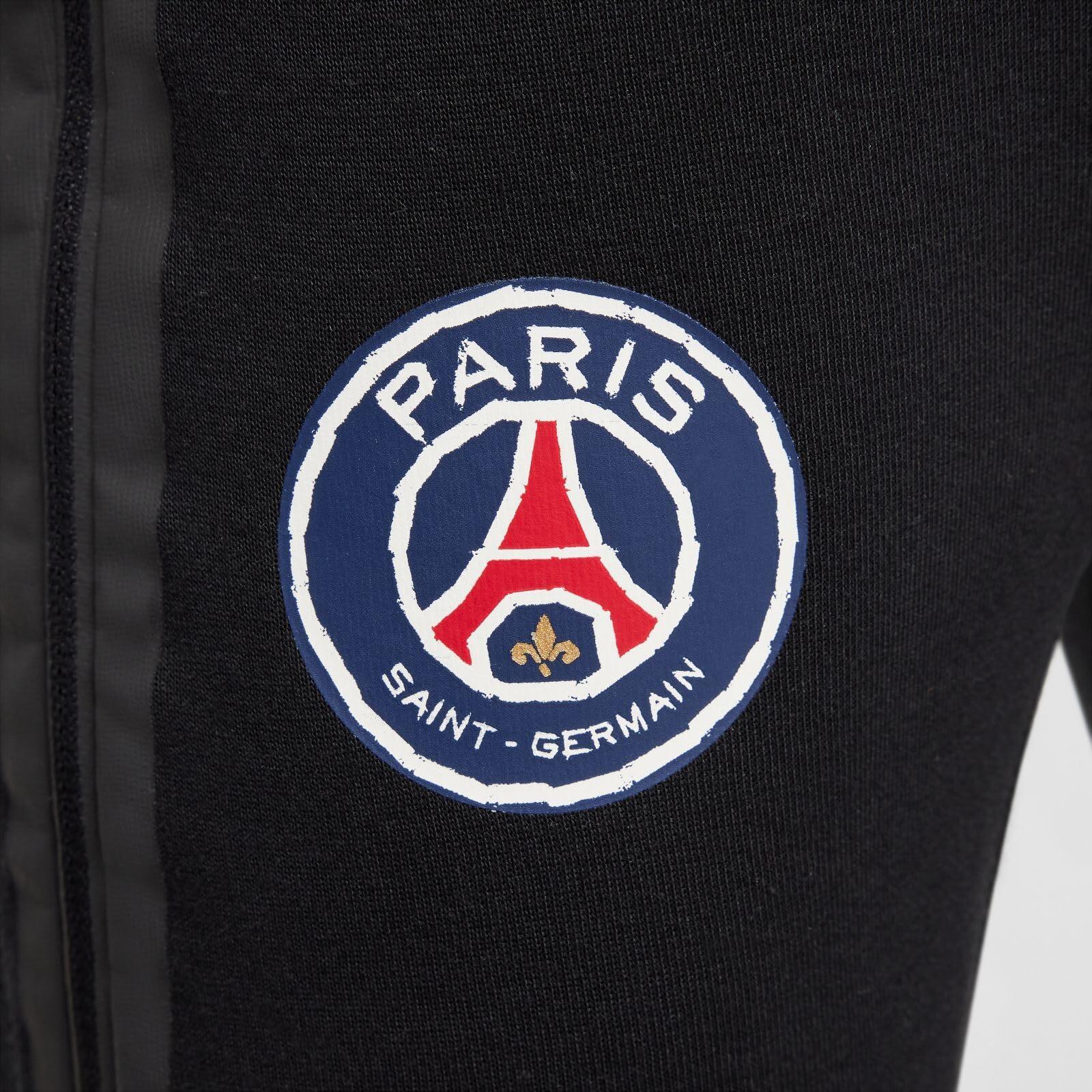 Pantaloni Nike PSG B NSW Tech FLC Bambini, Nero/Rosso, 10-11 anni 3/6
