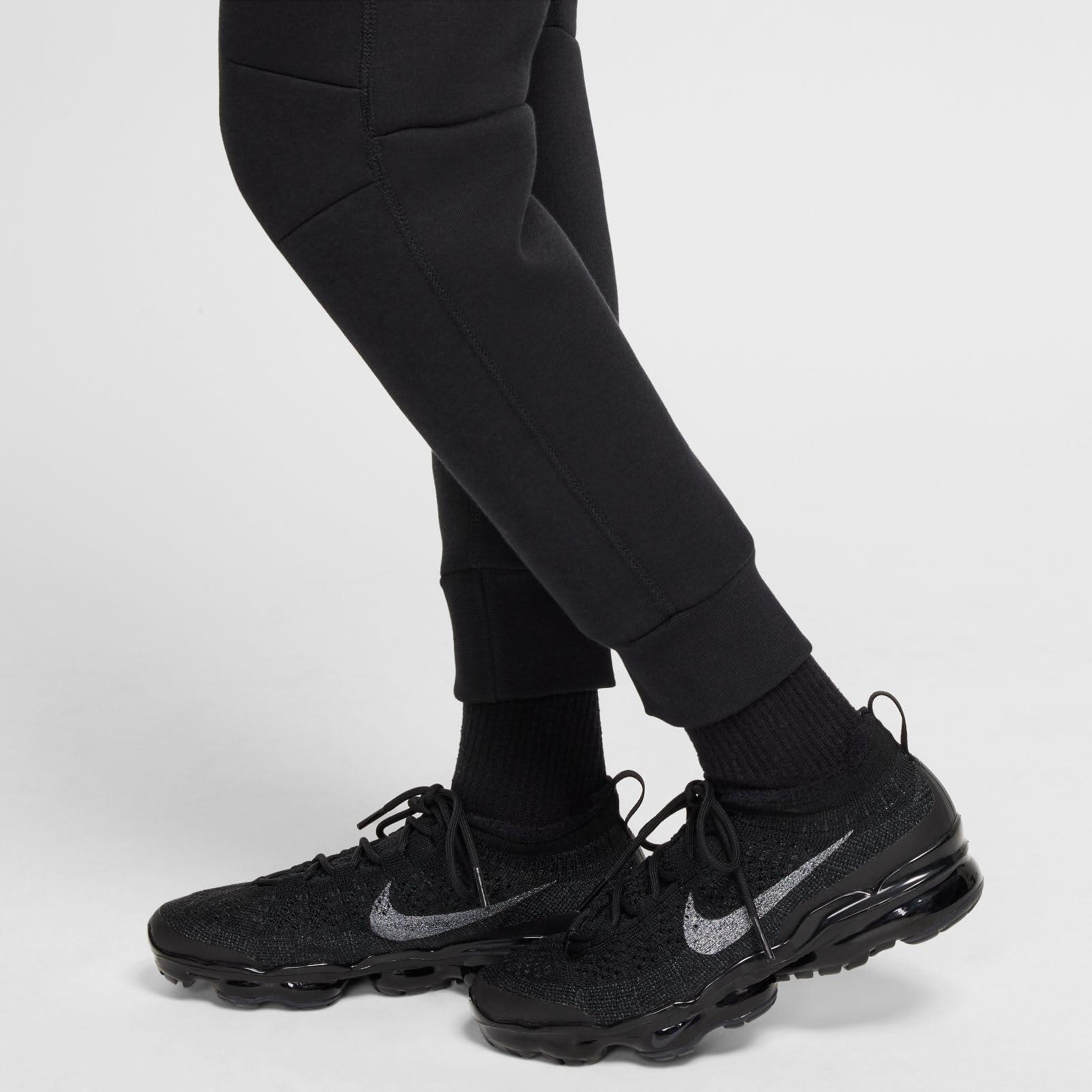 Pantaloni Nike PSG B NSW Tech FLC Bambini, Nero/Rosso, 10-11 anni 5/6