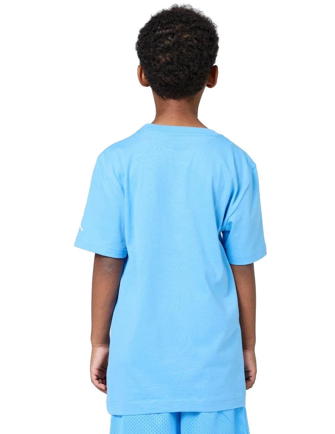 Camiseta para Niño Jordan kids 95a088 Azul 3/4