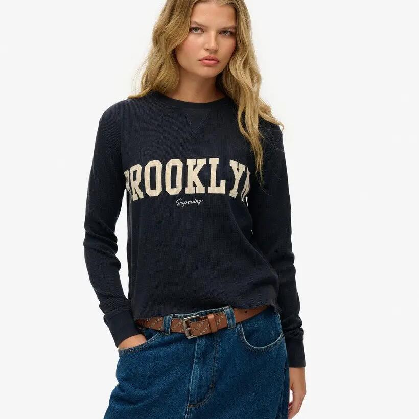 Women's patterned sweatshirt Superdry Athletic Essential