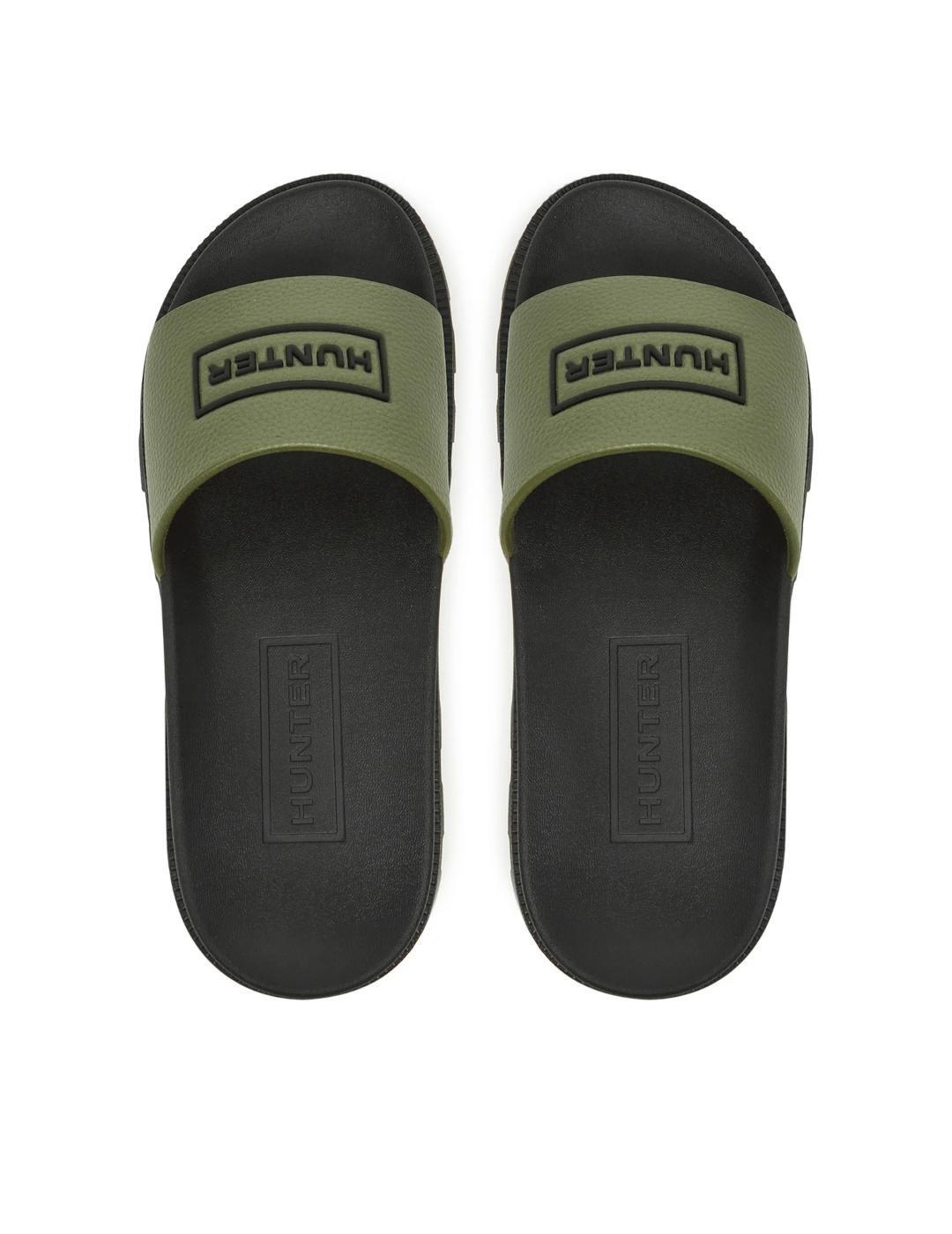 Sandalen Hunter Slider Moosgrün 4/5