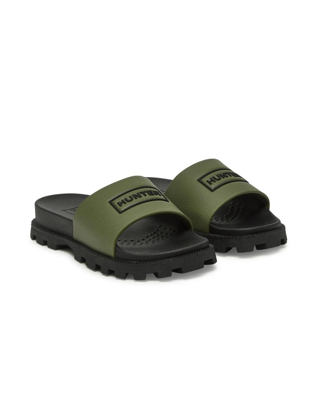 Sandalen Hunter Slider Moosgrün 2/5