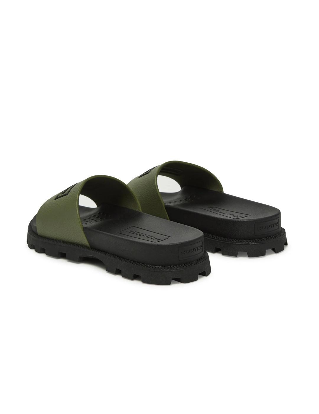 Sandalen Hunter Slider Moosgrün 3/5