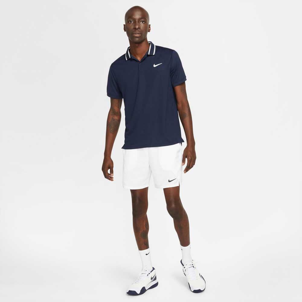 Polo Nike Dri-FIT Uomo Obsidiano/Bianco Taglia S 5/6