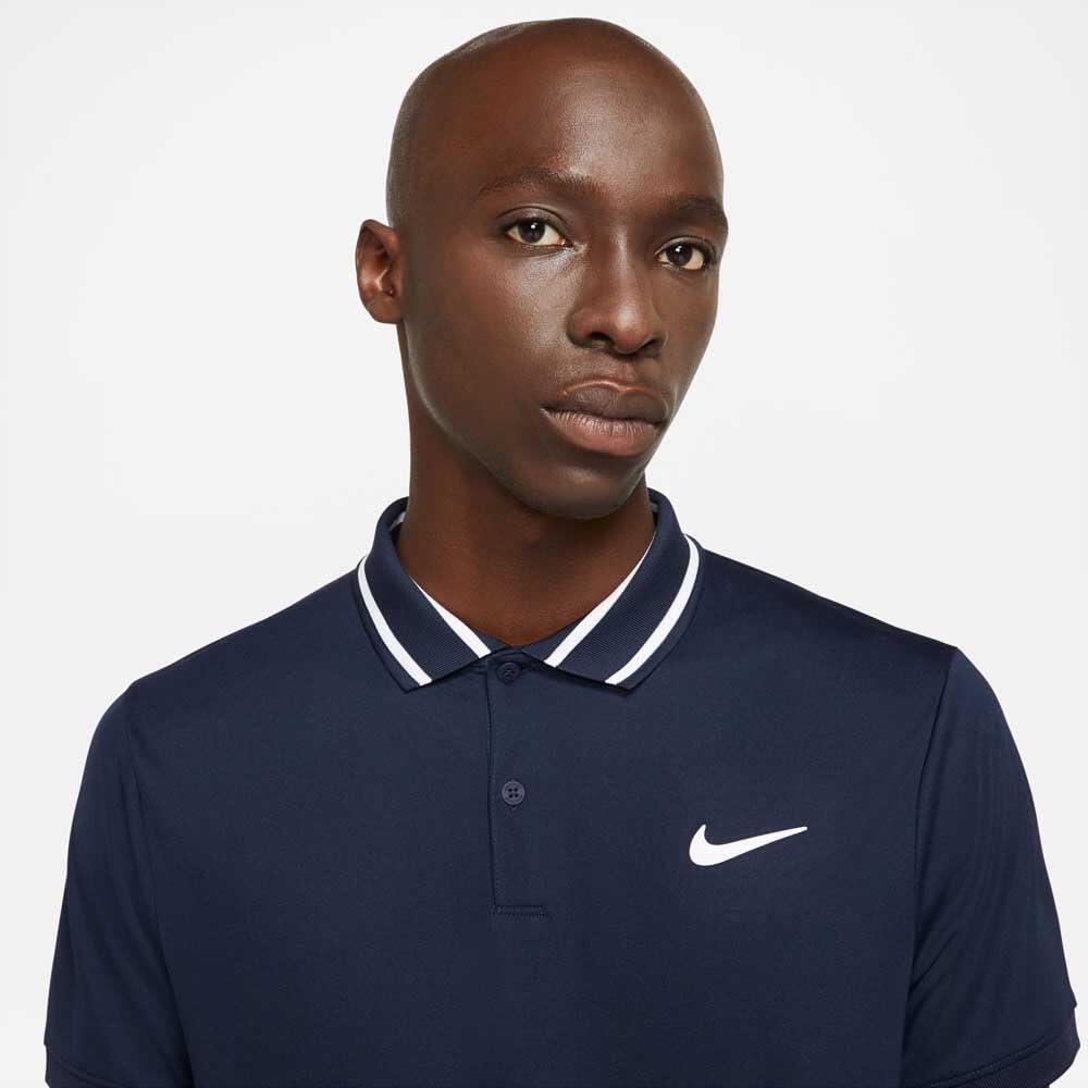 Polo Nike Dri-FIT Uomo Obsidiano/Bianco Taglia S 3/6