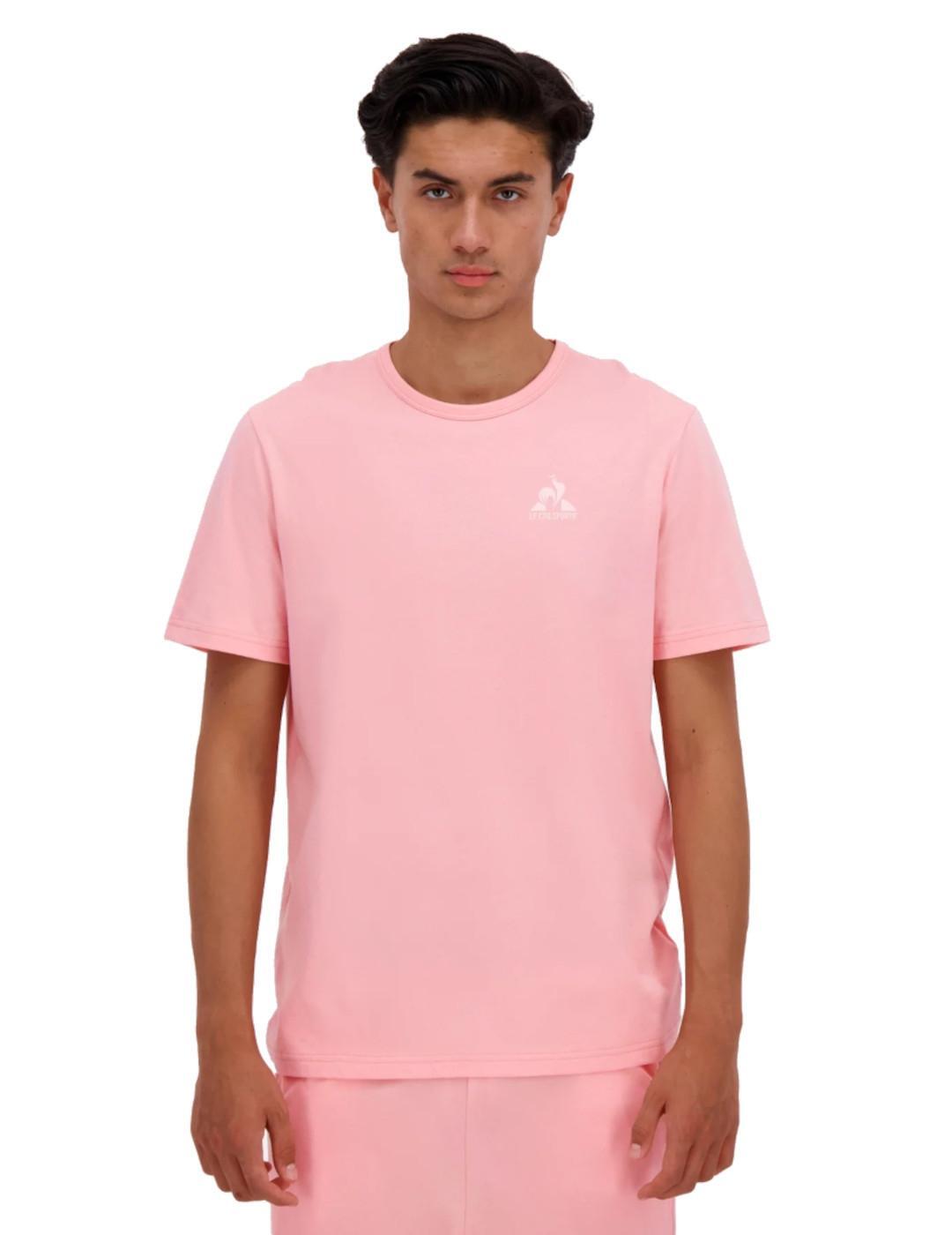 T-shirt pour homme Le coq sportif Monochrome Rose 3/5