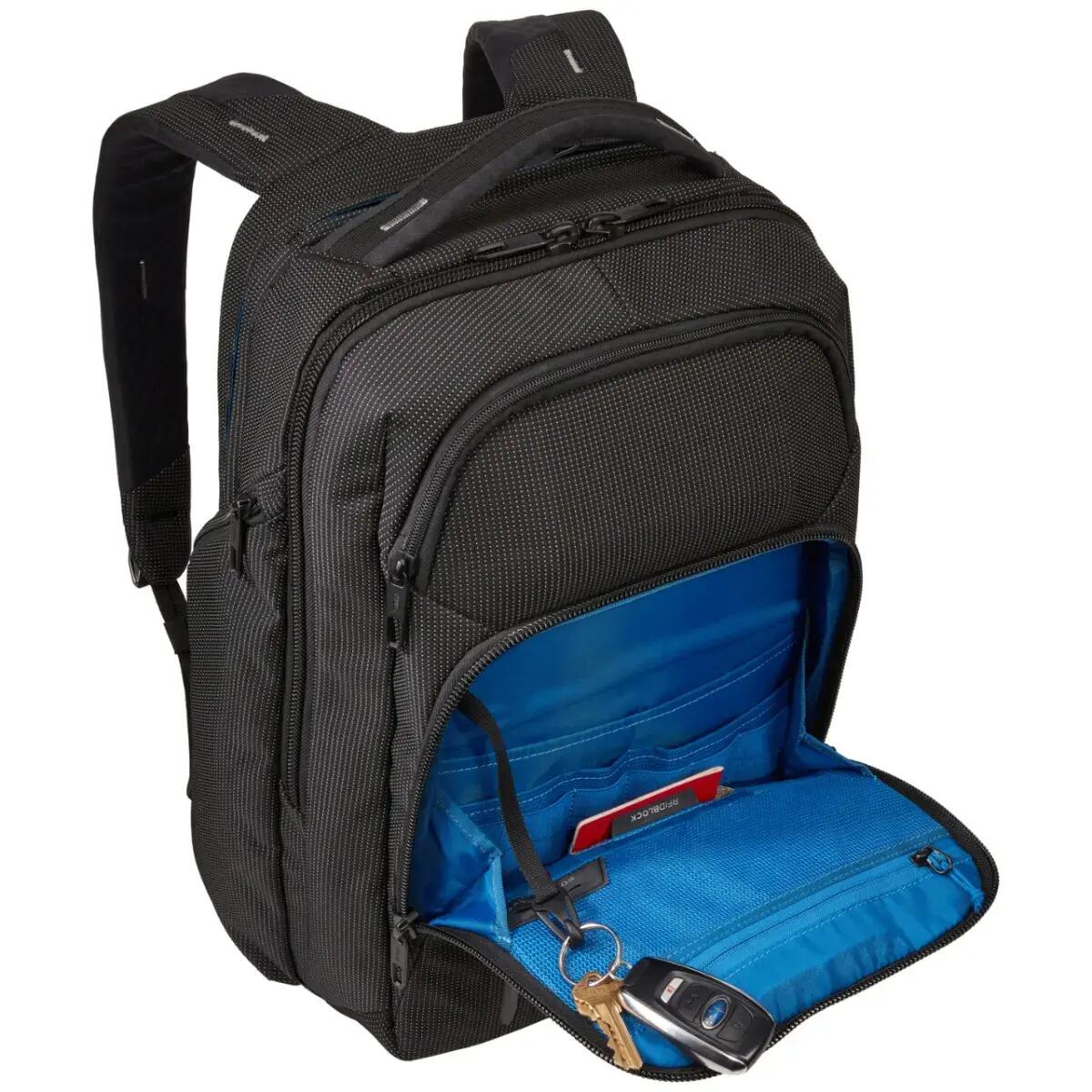 Rucsac urban cu compartiment laptop, Thule, Crossover 2, 30L, Black 3/7