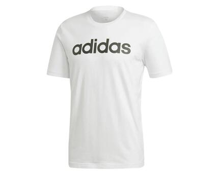 T-shirt Adidas Essentials Linear pour Homme en Blanc/Noir, Taille L