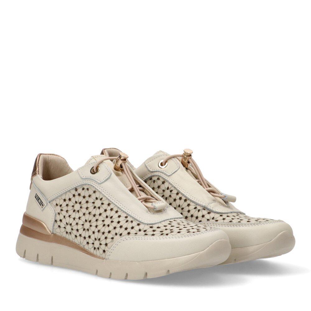 Deportivas Cómodas Mujer Cuña Media - Modelo W4r-6584 Blanco 2/6