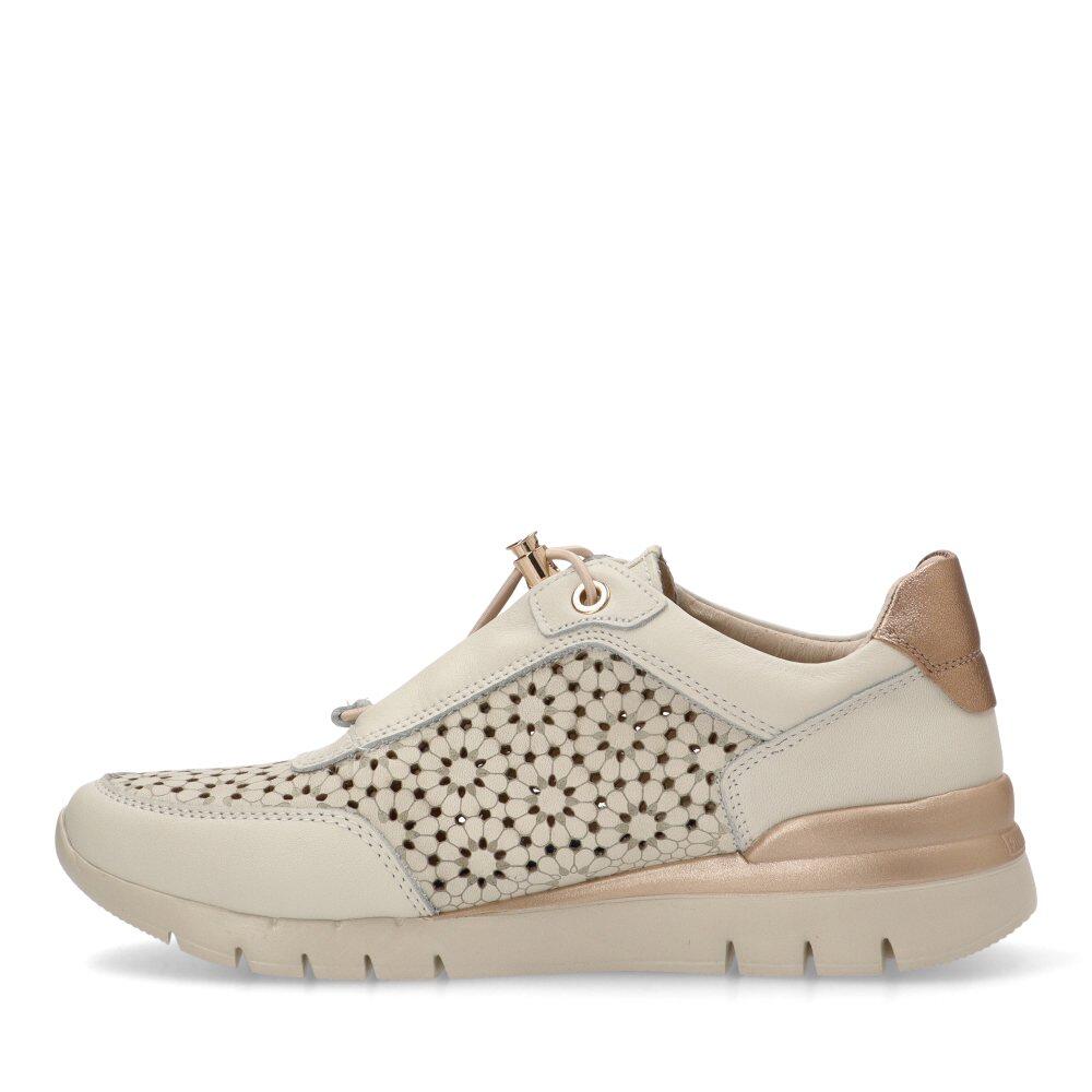 Deportivas Cómodas Mujer Cuña Media - Modelo W4r-6584 Blanco 3/6
