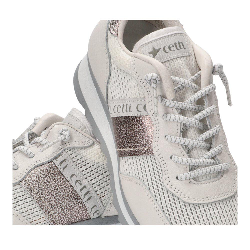 Deportivas Casual Mujer Suela Plana - Modelo C-849 Blanco 6/6