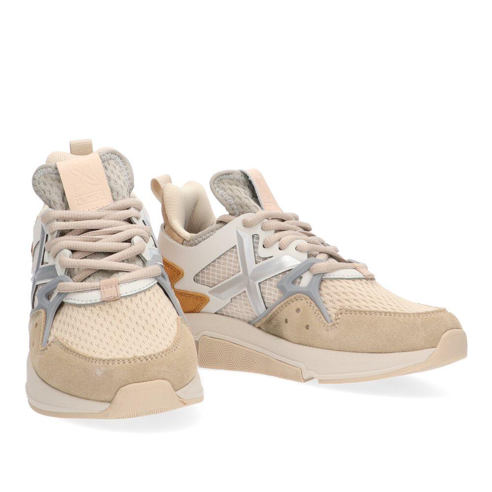 Deportivas Casual Mujer Suela Plana - Modelo Clik Woman Beige 5/6
