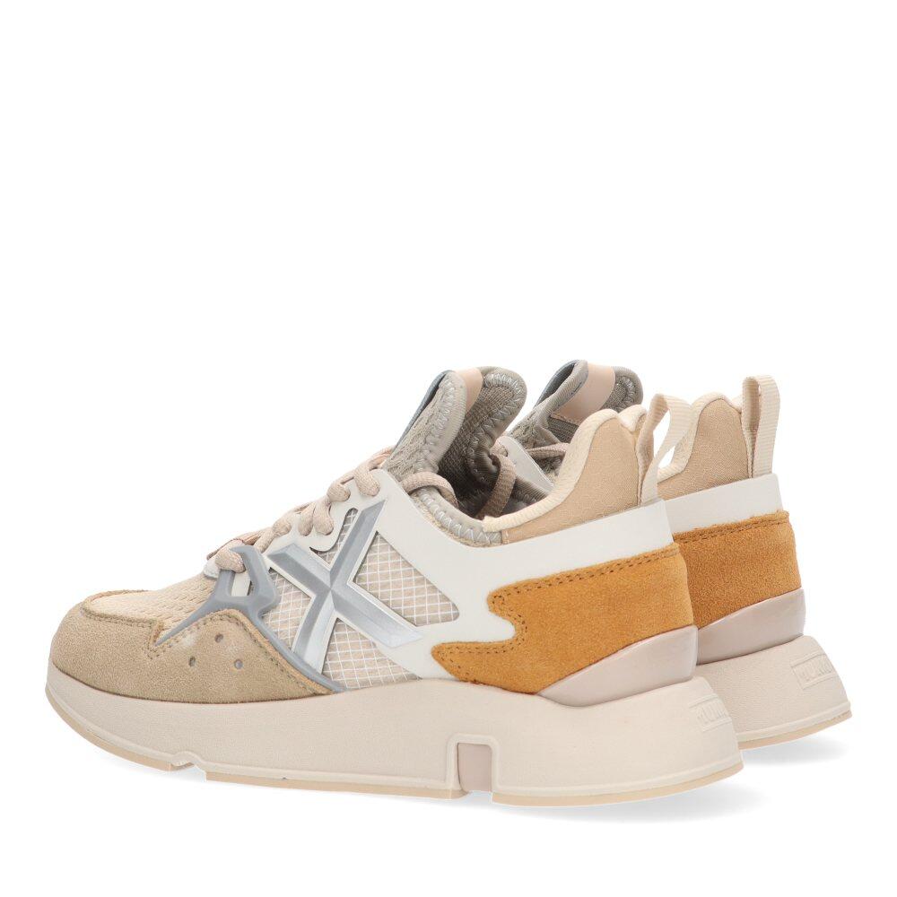 Deportivas Casual Mujer Suela Plana - Modelo Clik Woman Beige 4/6