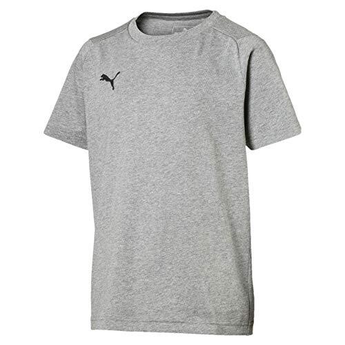 PUMA Puma Liga Casuals Tee Jr, T-shirt Unisex per Bambini, Grigio