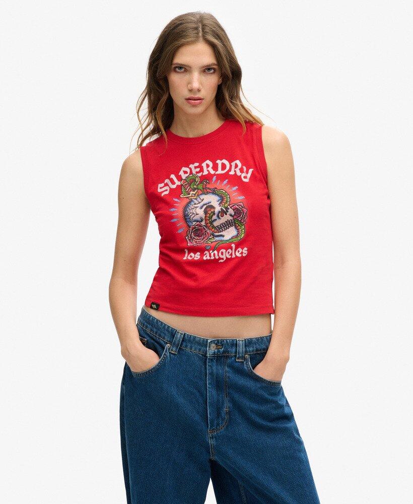 SUPERDRY Strassweste für Tattoos