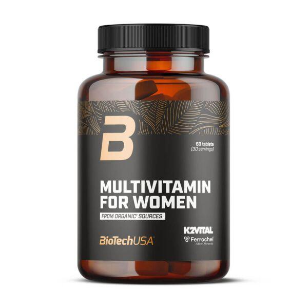 Multivitamin for women from organic sources - 60 tablets de Biotech USA Promoção      24,90€ 27,66€ -9%    * 11/06/2025 até rutura de stock  Preço por quantidade 415,00€kg BIOTECHUSA Multivitamin for women from organic sources - 60 tablets de Biotech USAVendido e expedido por: Masmusculo  