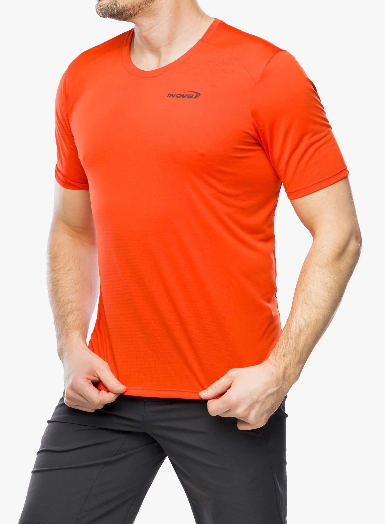 Koszulka do biegania męska Inov-8 Performance Short Sleeve 3/5