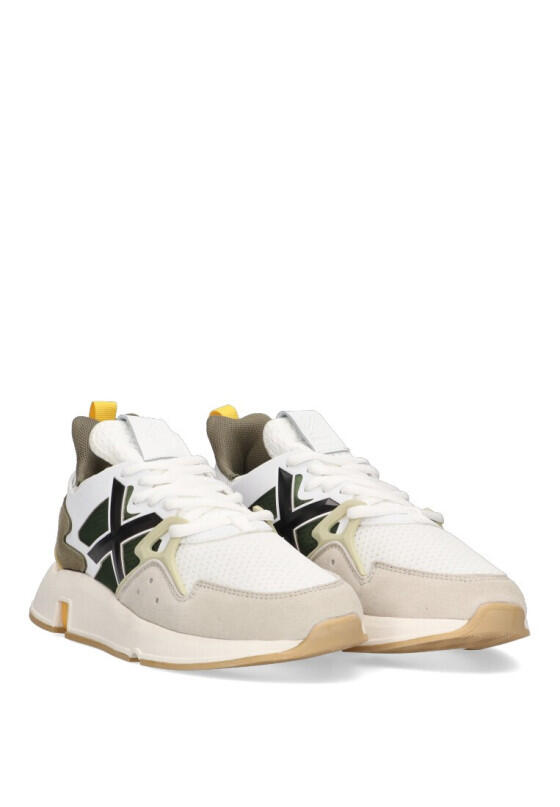 Deportivas Casual Hombre Suela Plana - Modelo Clik Blanco 2/6