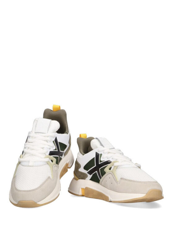 Deportivas Casual Hombre Suela Plana - Modelo Clik Blanco 5/6