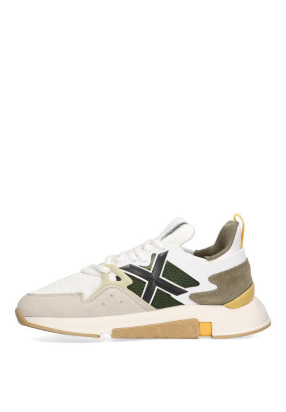 Deportivas Casual Hombre Suela Plana - Modelo Clik Blanco 3/6