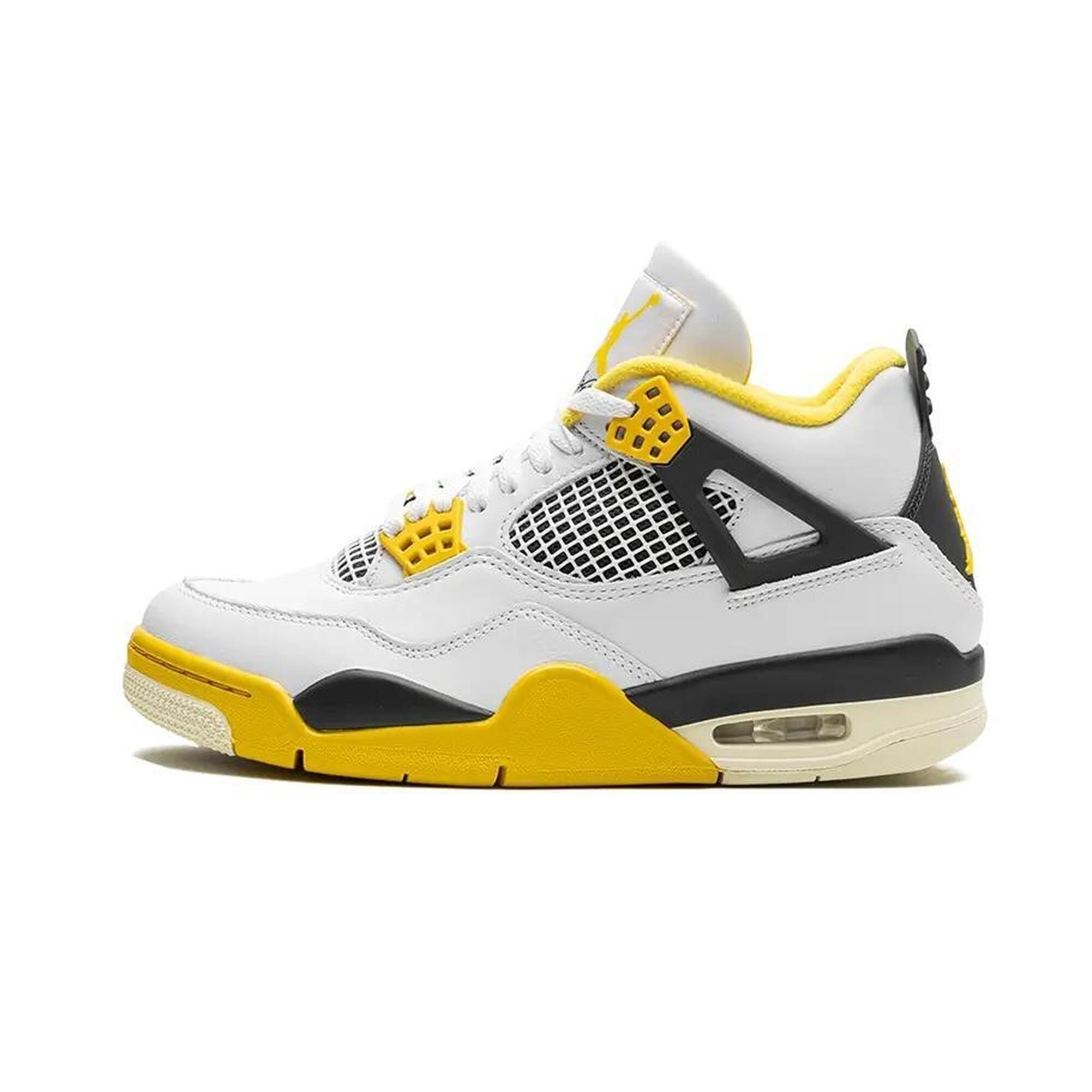 Jordan - Air Jordan 4 Vivid Sulfur - Baskets - Blanc - Decathlon