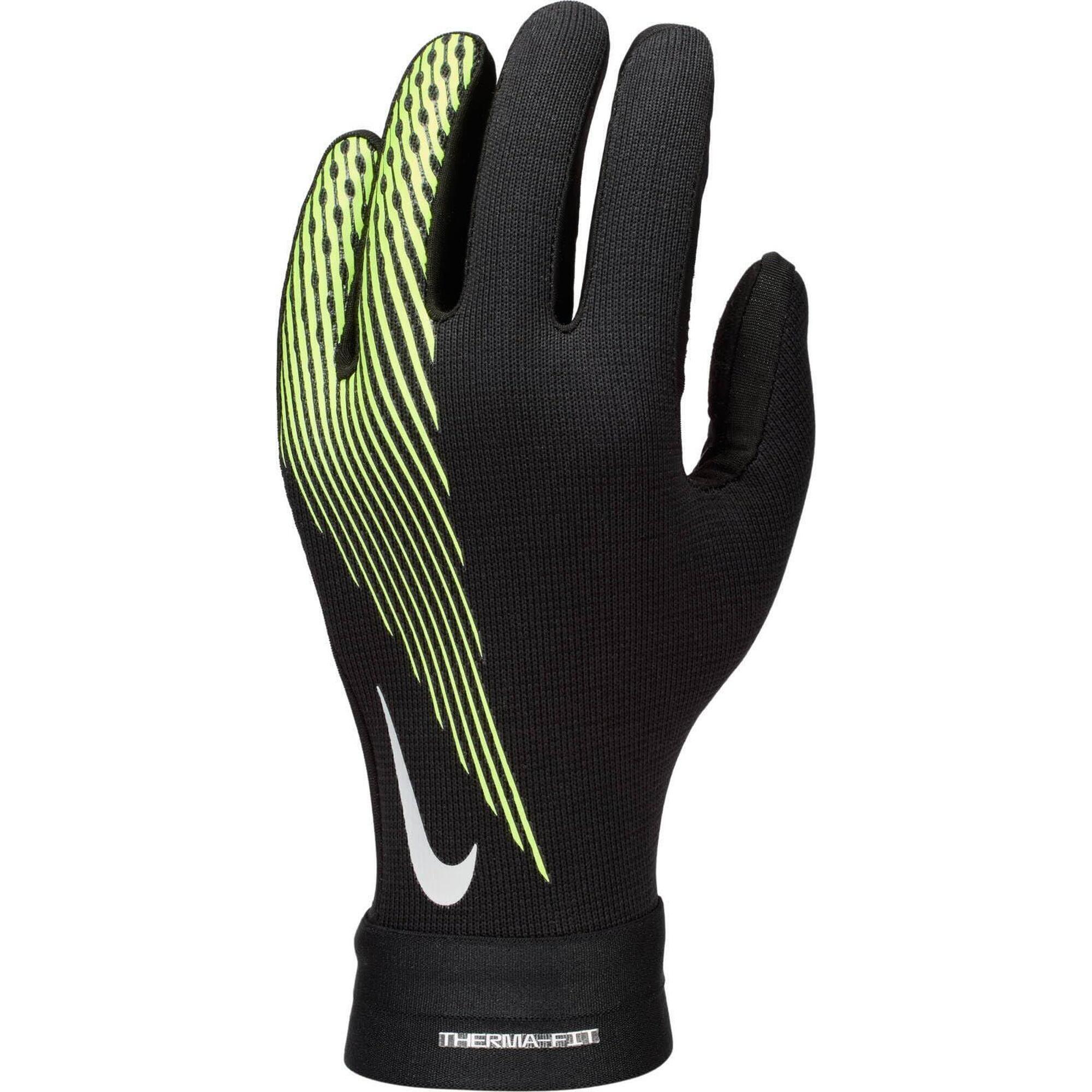 Nike - Gants De Football Nike Academy Thermafit Ho24 Pour Enfants - Noir/volt - Gants - Noir - Decathlon