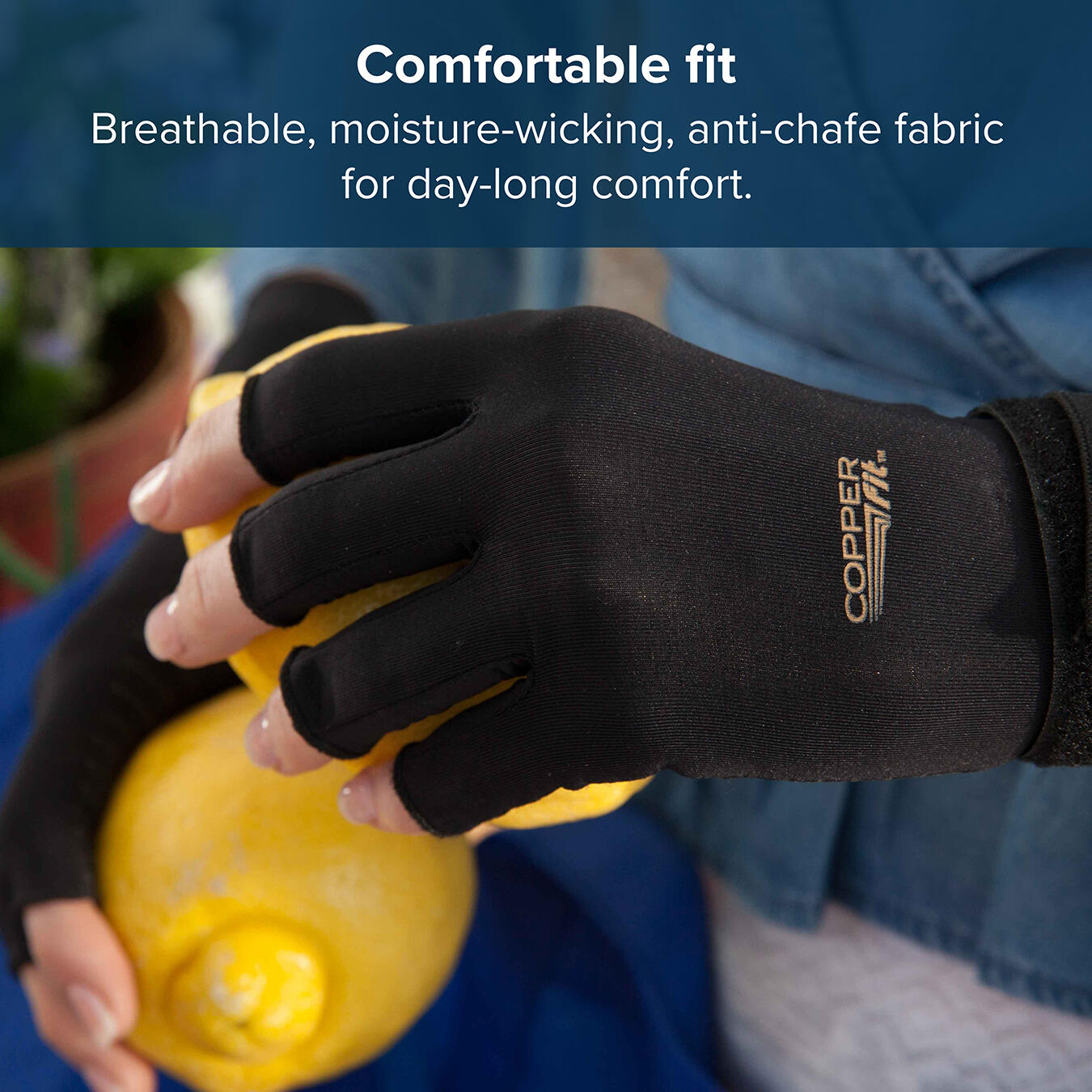 Copper Fit Hand Relief Gloves (L/XL) 6/7