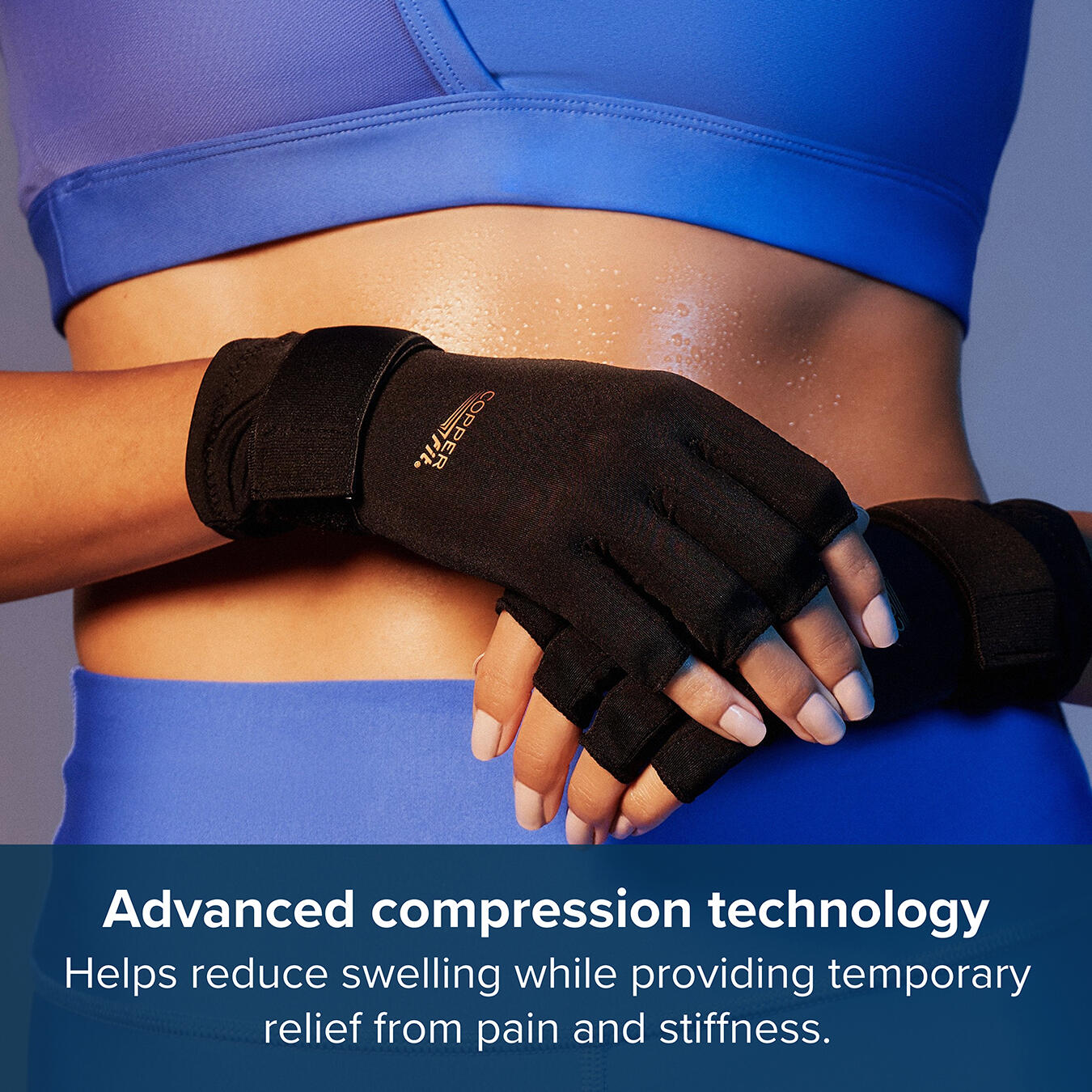 Copper Fit Hand Relief Gloves (L/XL) 5/7