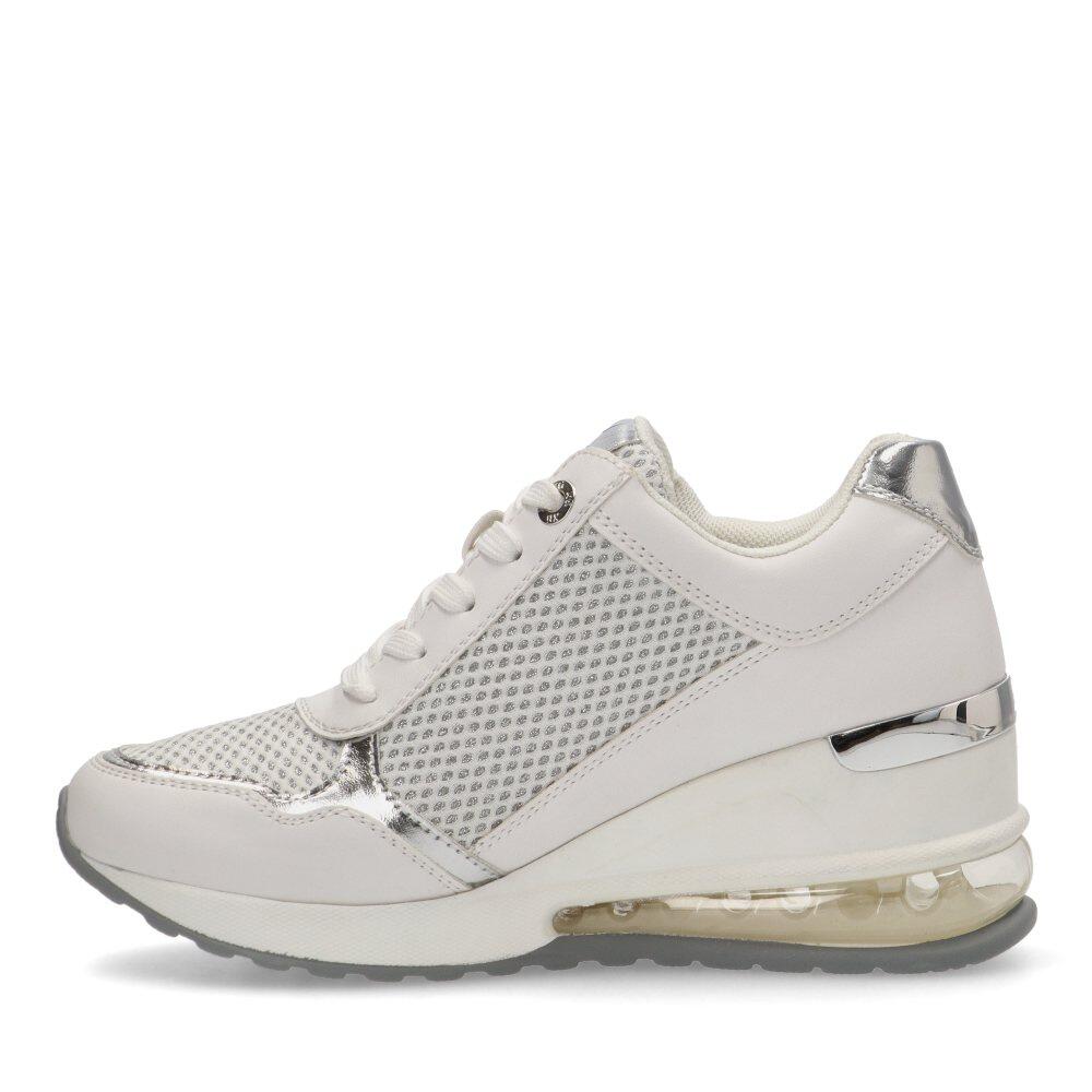 Deportivas Casual Mujer Cuña Media - Modelo 142573 Blanco 3/6