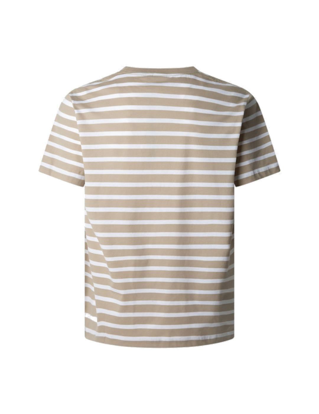 Camiseta para Hombre Pepe jeans Striped eggo Beige 2/4