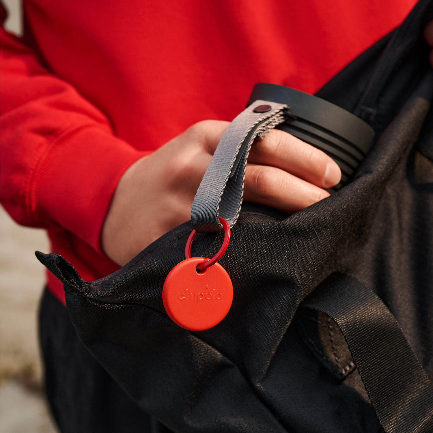 Localizador Chipolo POP vermelho 3/6