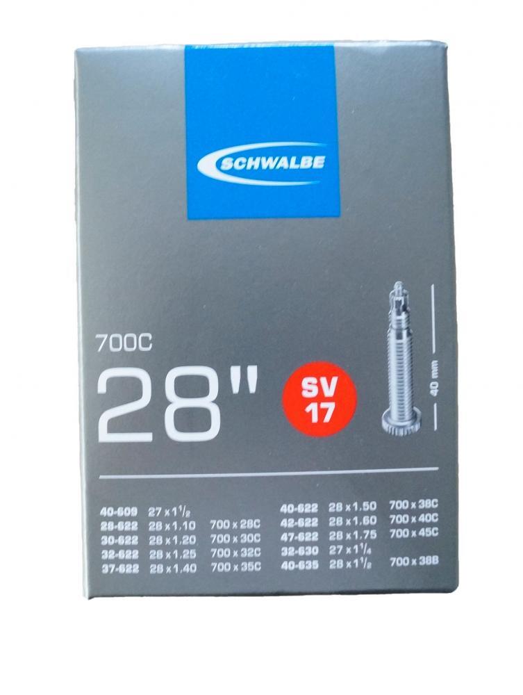 Schwalbe 5x Fahrradschlauch SV17  28" (28/47-622/635), 40 mm Sclaverandventi... 2/3