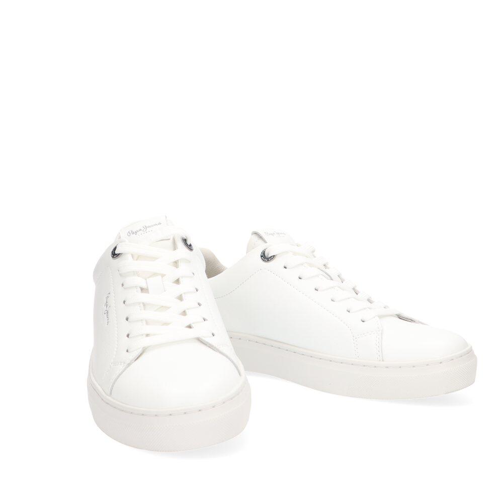 Deportivas Basico Hombre Suela Plana - Modelo Pms00020 Blanco 5/6