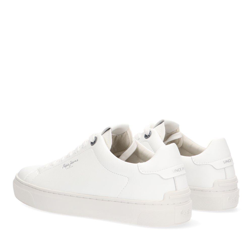 Deportivas Basico Hombre Suela Plana - Modelo Pms00020 Blanco 4/6