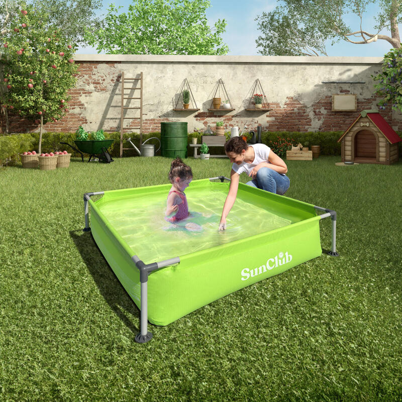 Piscina verde copii JILONG, Varsta recomandata 3 ani + Dimensiuni 122 cm x 122 c