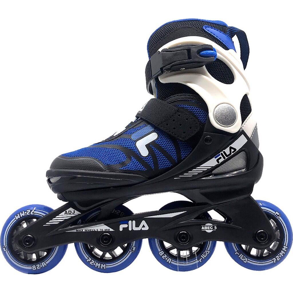 FILA J-ONE VERSTELBARE KINDERSKATE IN HET ZWART EN BLAUW 2/4