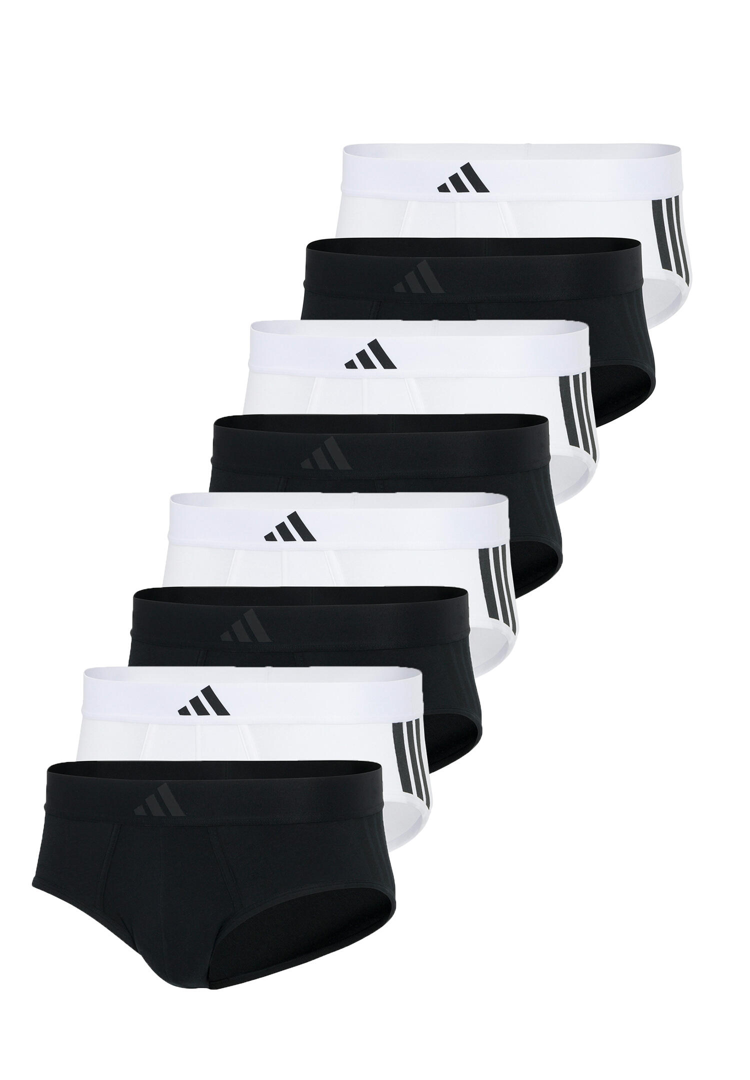 ADIDAS Adidas Basic Brief Men Herren Unterhose Slip Unterwäsche 8er Pack
