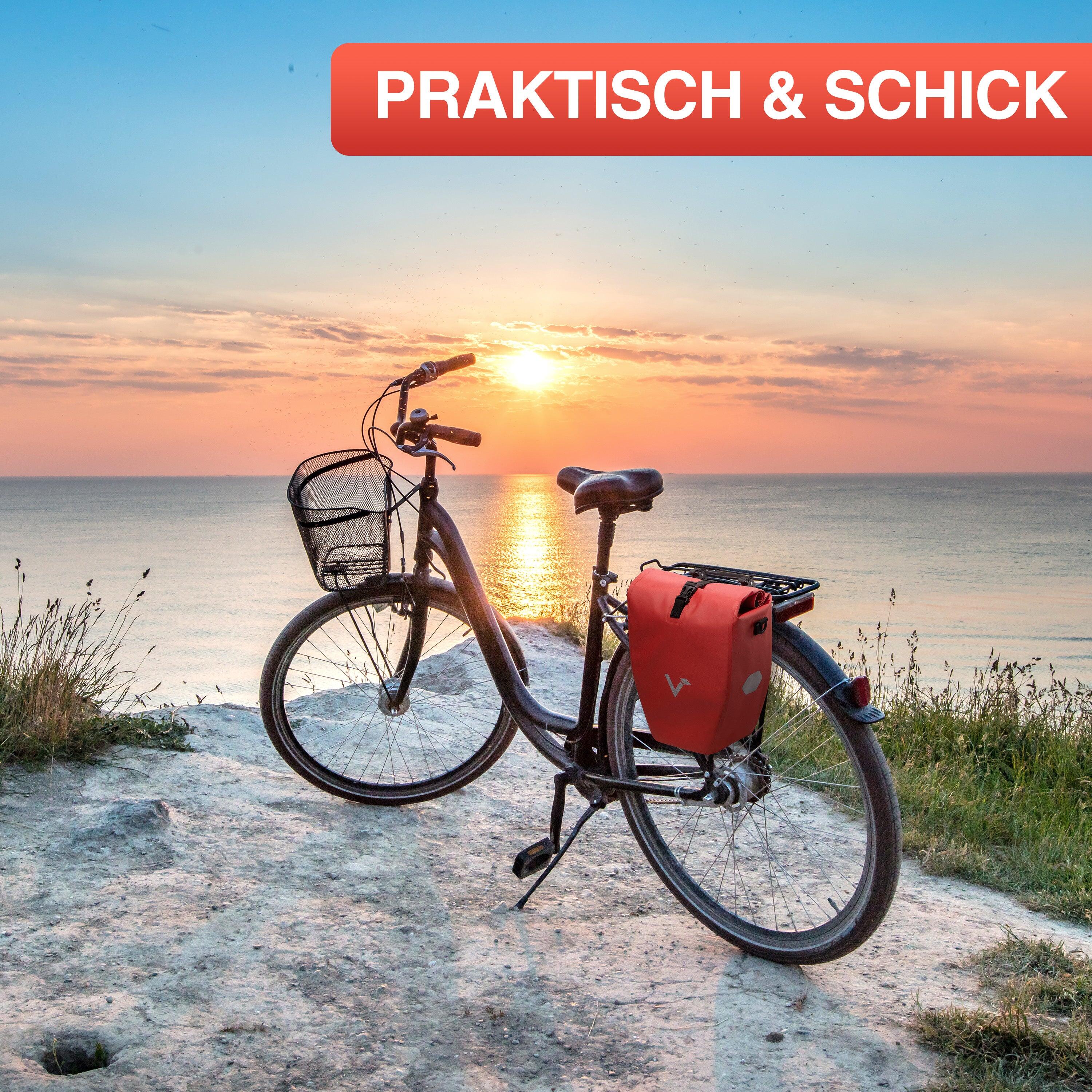 Fahrradtasche Wasserdichte Gepäckträgertasche reflektierend & sicher 20L - Basic 6/7