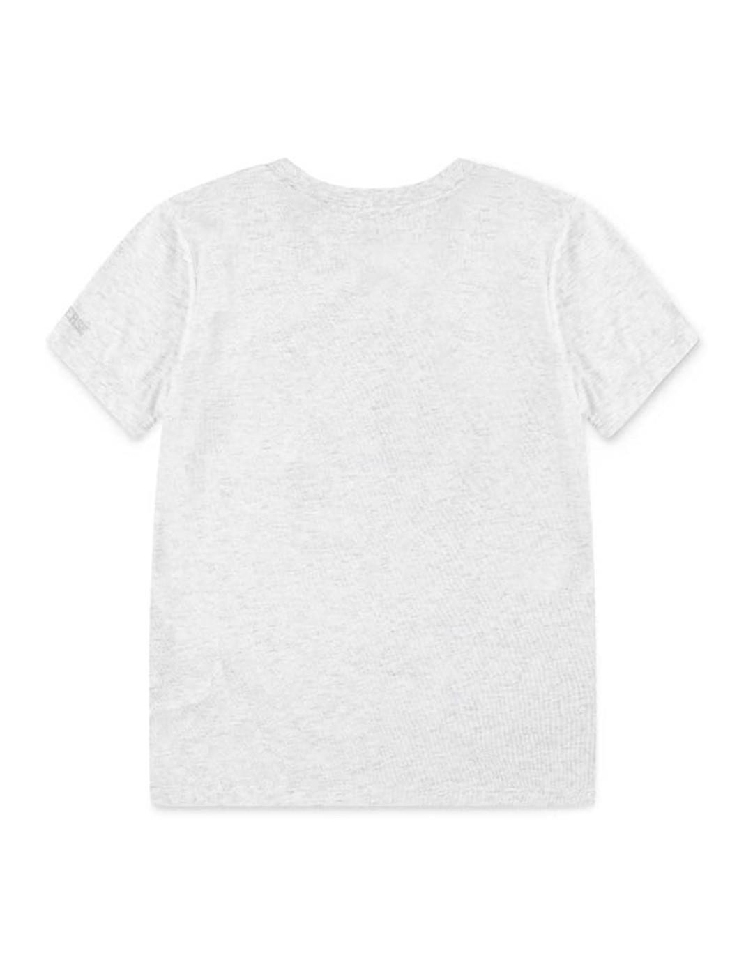 T-shirt pour enfant Converse kids 4cg818 Gris 2/4