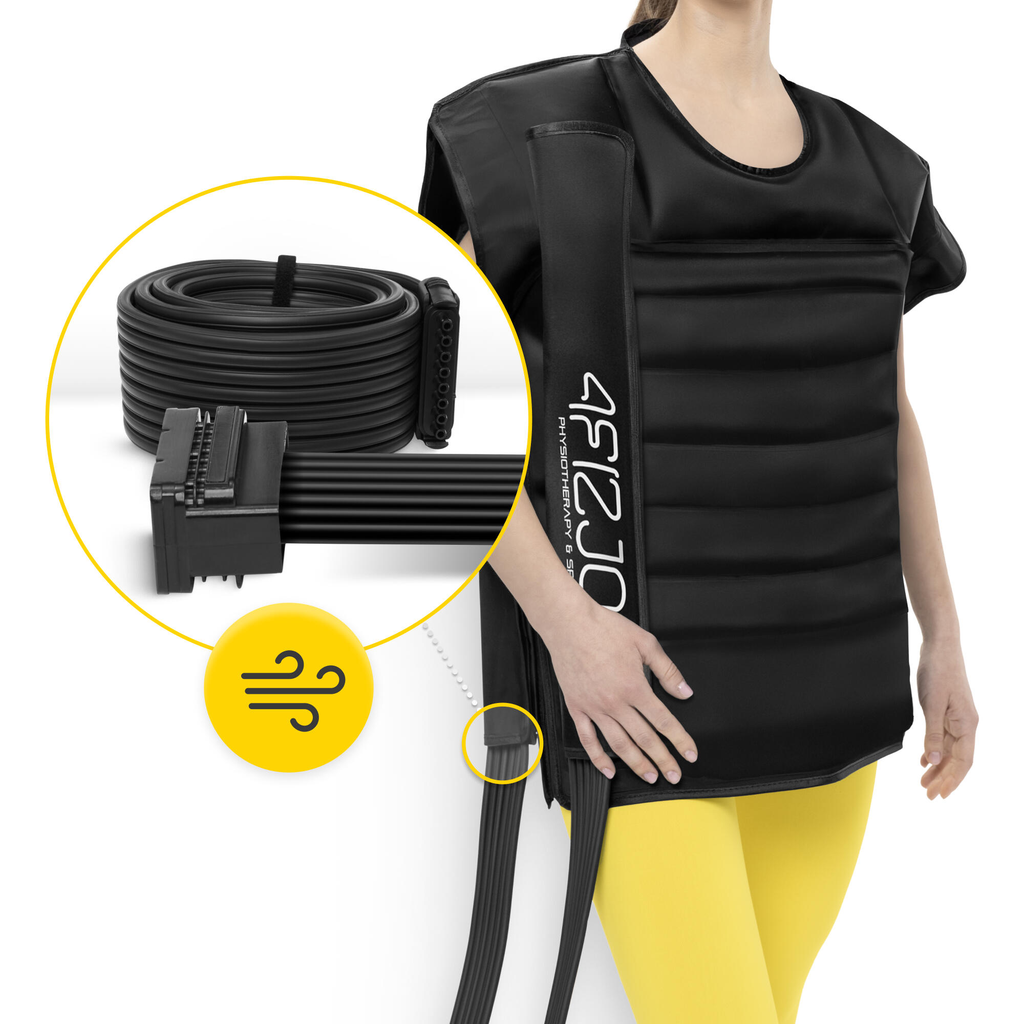 Kompressionsweste C8 Lymphdrainage Pressotherapie Massage Recovery 4FIZJO 7/7