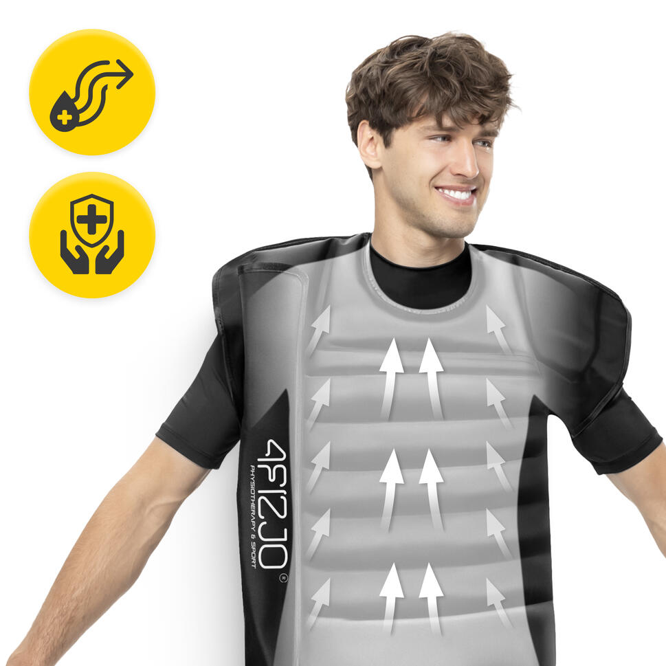 Kamizelka do drenażu limfatycznego 4FIZJO C8 8-komorowa