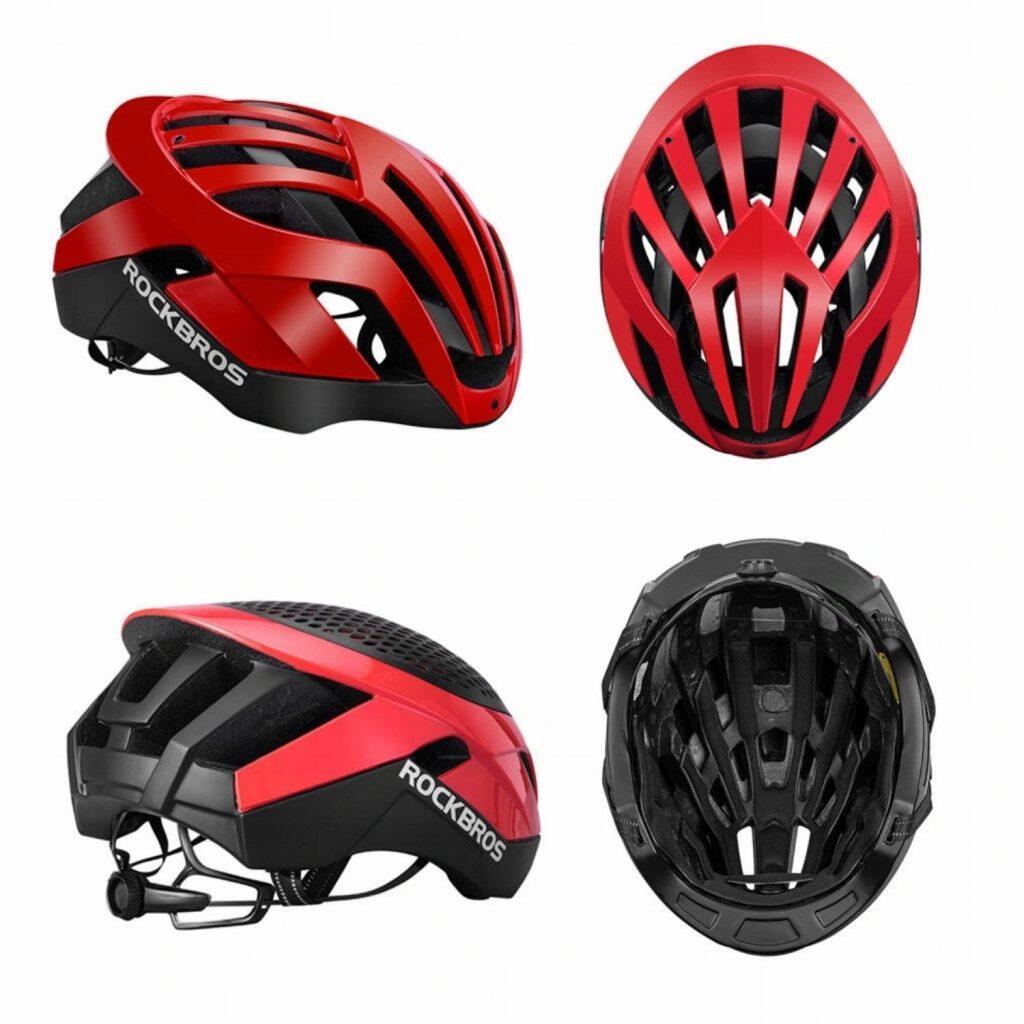 Casco de bicicleta ROCKBROS Negro/Rojo 5/7