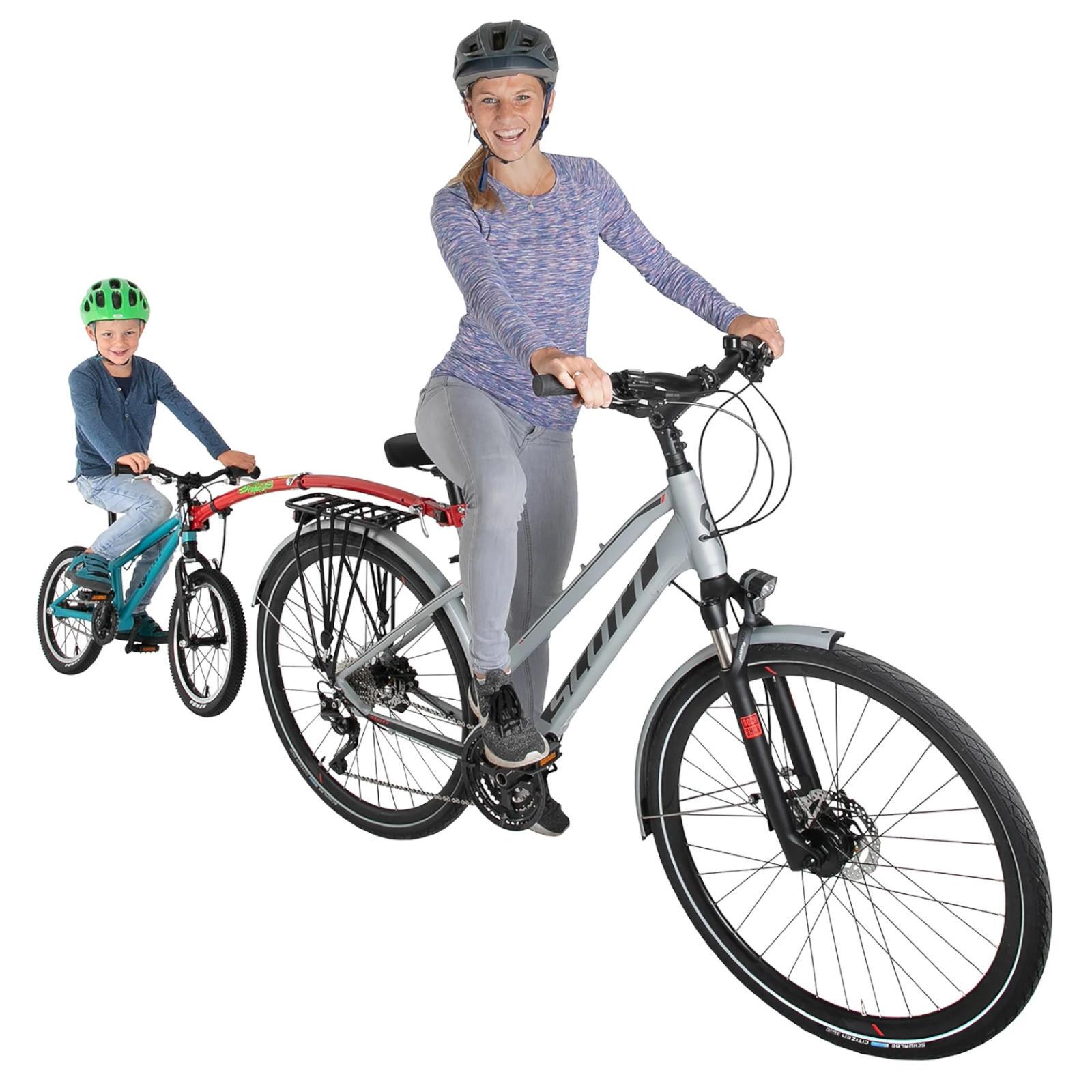 TRAIL-GATOR Trail Gator Tandemstange für Kinderräder, Rot, 12 - 20 "
