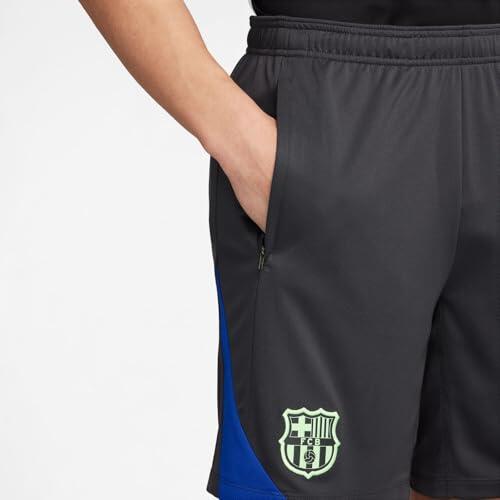 Pantaloncini Nike FC Barcelona Dri-FIT uomo, Antracite/Old Royal/Lime Blast, XS 4/6