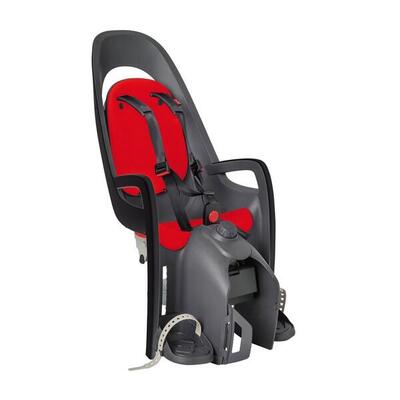 Hamax Kindersitz Caress grau/dk.grau/rot. Befest. Gepäckträger