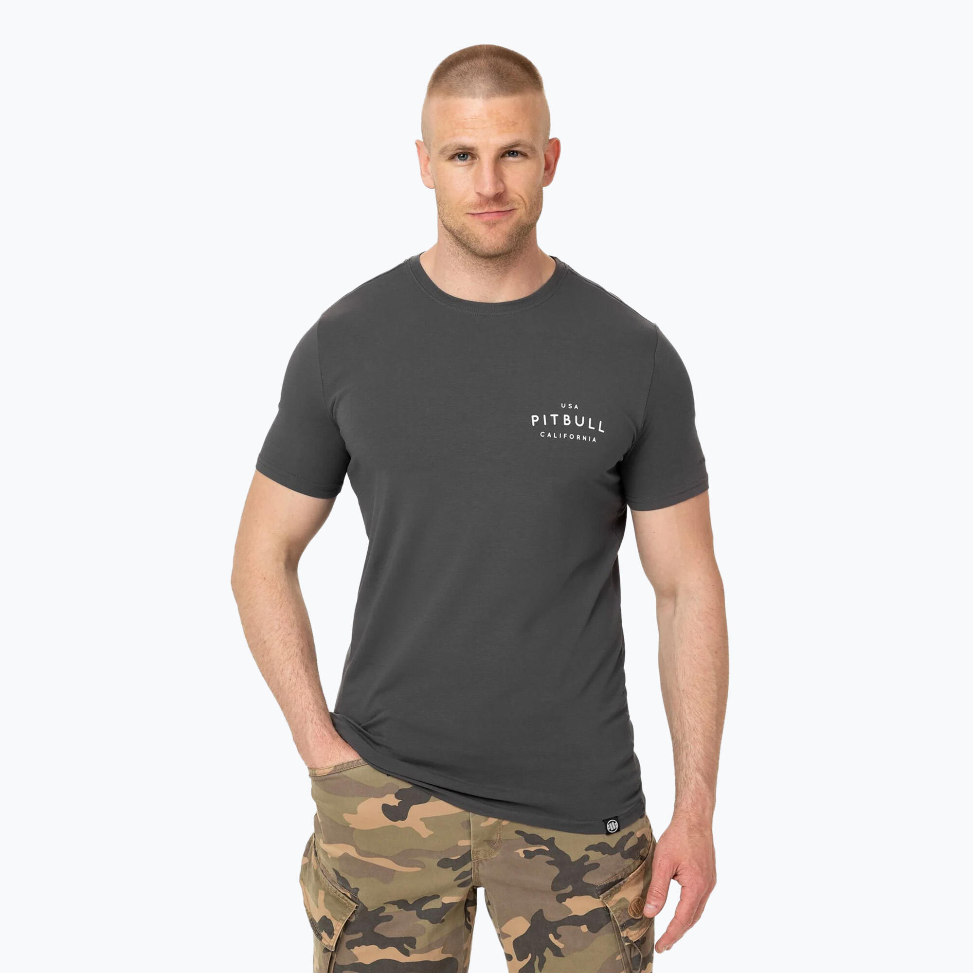 T-shirt homme Pitbull USA CAL 1/5