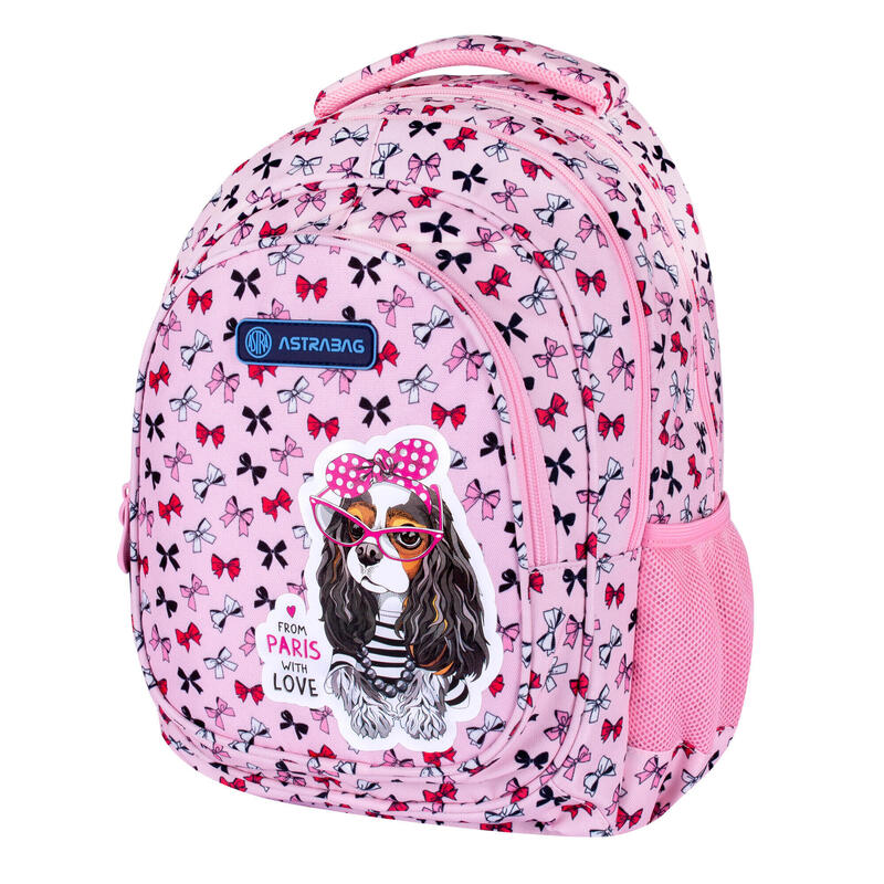 Plecak sportowy dla dzieci dla dzieci Astrabag  Sweet dog with bows 20L