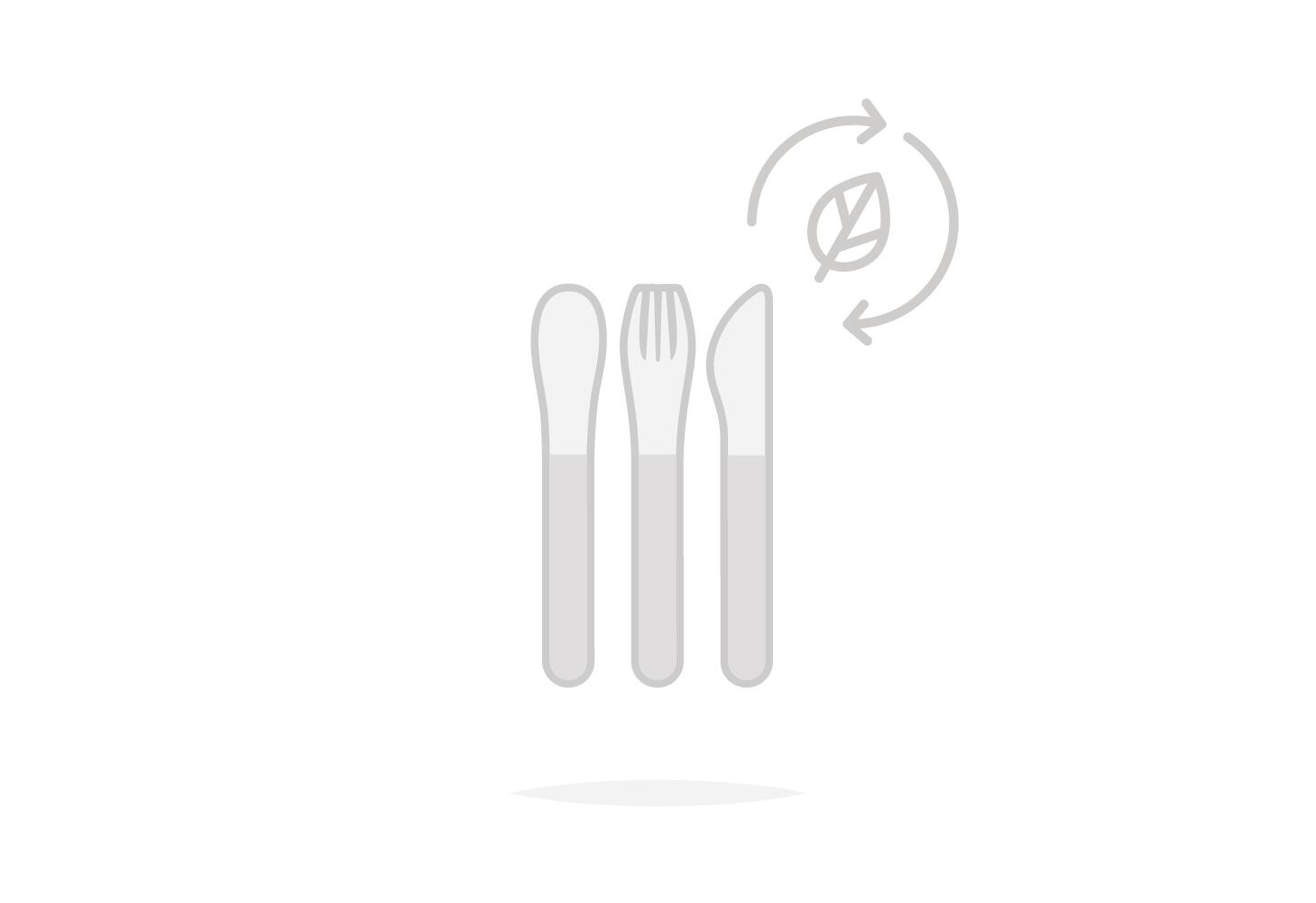 Set 3 couverts en inox|Pique-nique, randonnée|Etui textile inclus|Slim Nest 2/5